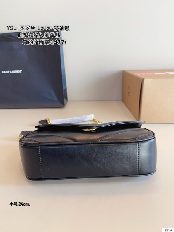 YSL sheepskin chain bag 29x8x17cm