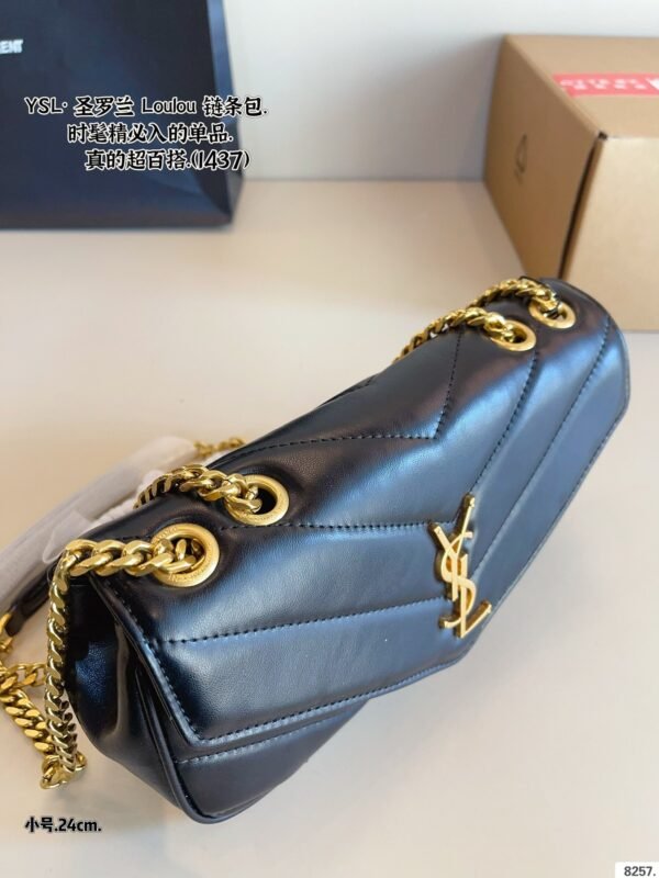 YSL sheepskin chain bag 29x8x17cm