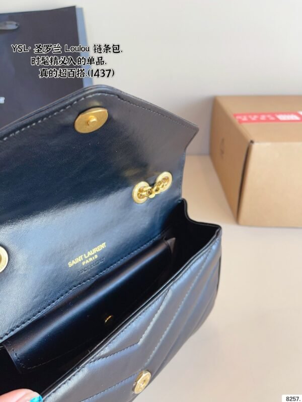 YSL sheepskin chain bag 29x8x17cm