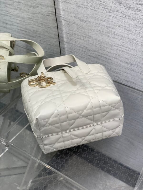 DIOR Toujours vertical series small soft cowhide material high-end version size: 16x12x18cm