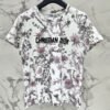 DIOR 2025 early spring new forest print 100% cotton round neck T-shirt