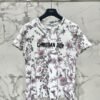 DIOR 2025 early spring new forest print 100% cotton round neck T-shirt