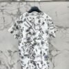 DIOR 2025 early spring new forest print 100% cotton round neck T-shirt
