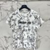 DIOR 2025 early spring new forest print 100% cotton round neck T-shirt