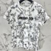 DIOR 2025 early spring new forest print 100% cotton round neck T-shirt