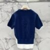 miumiu Early Spring Series Two-piece Contrast Color Knitted Short Sleeve