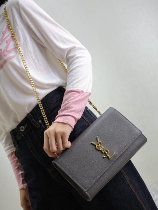 YSL original caviar cowhide crossbody bag 20×13.5×5.5cm