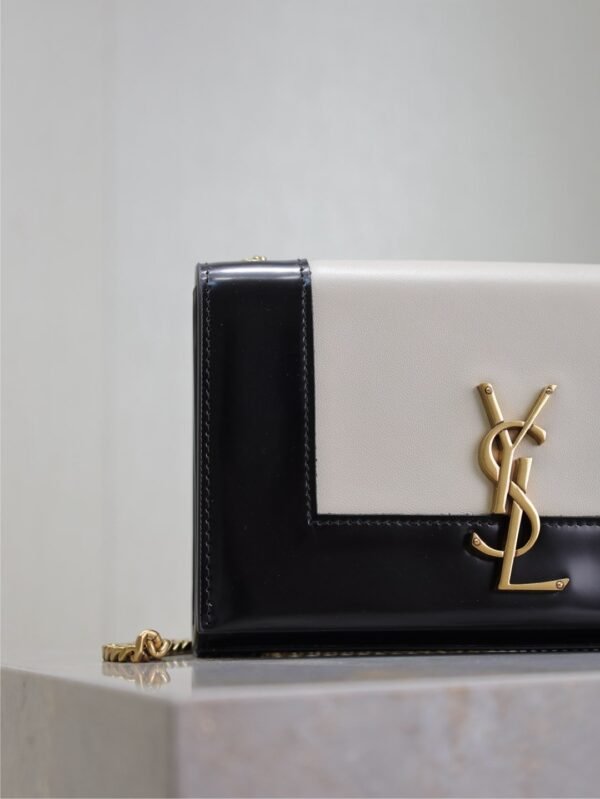 YSL original 1:1 small square package black and white 20cm