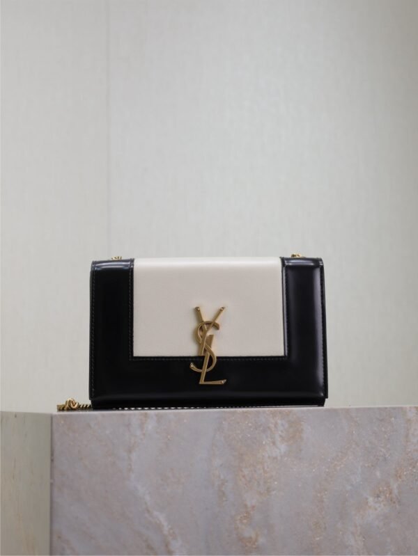 YSL original 1:1 small square package black and white 20cm