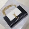 YSL original 1:1 small square package black and white 20cm