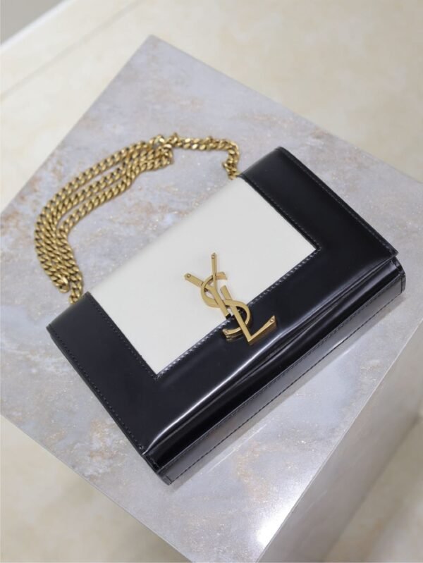 YSL original 1:1 small square package black and white 20cm