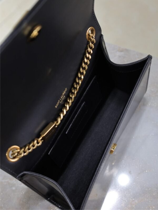 YSL original 1:1 small square package black and white 20cm