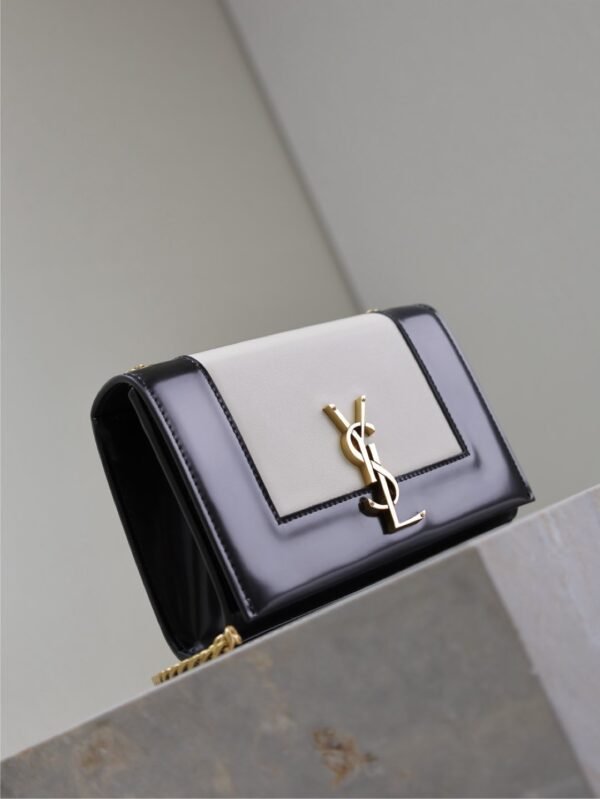YSL original 1:1 small square package black and white 20cm
