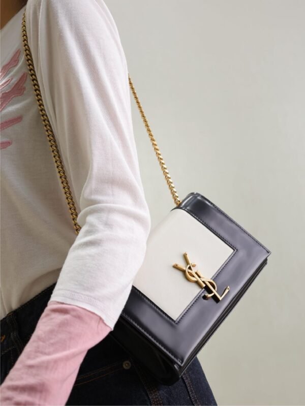 YSL original 1:1 small square package black and white 20cm