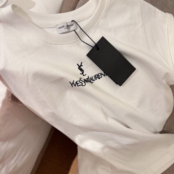 YSL 2025 New style short-sleeved T-shirt with lettering logo