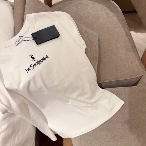 YSL 2025 New style short-sleeved T-shirt with lettering logo