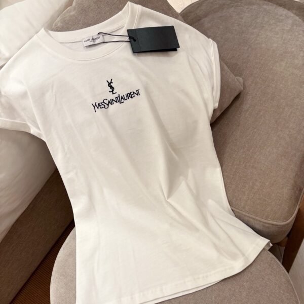 YSL 2025 New style short-sleeved T-shirt with lettering logo