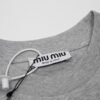 Miumiu New Series Applique Embroidery Round Neck Short Sleeve T-shirt