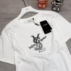 YSL cotton embroidered T-shirt