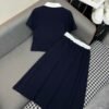 miumiu T-shirt long skirt suit