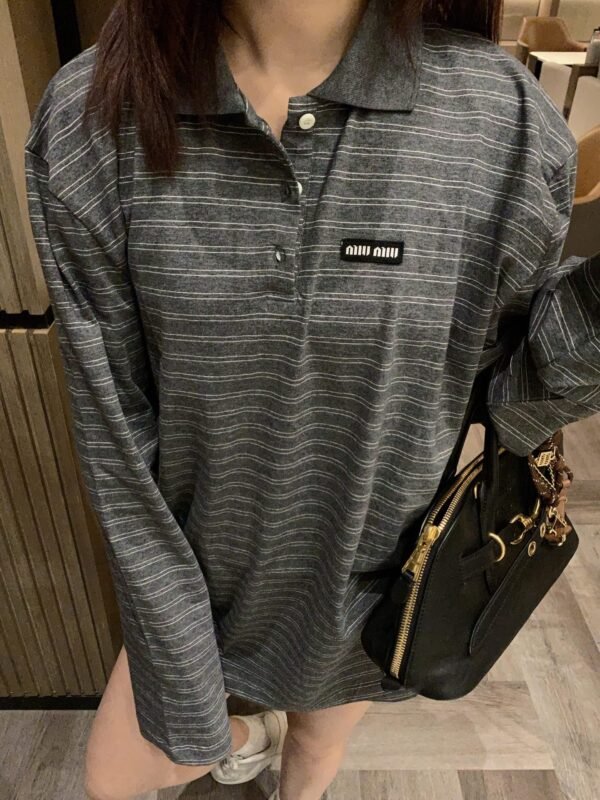 miumiu striped T-shirt set.