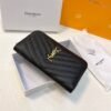 YSL Caviar Cowhide Wallet 19x10cm