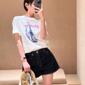 Burberry 2025 Spring and Summer New Three-Dimensional Bubble Short-Sleeved T-Shirt Premium Edition
