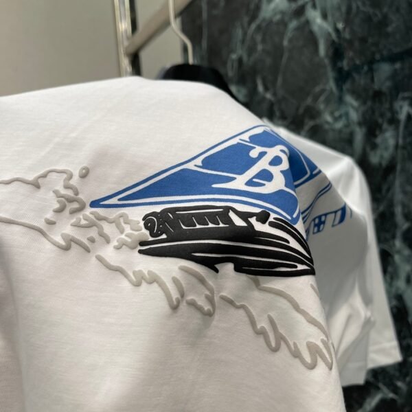 Burberry 2025 Spring and Summer New Three-Dimensional Bubble Short-Sleeved T-Shirt Premium Edition