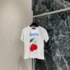 GUCCI 2025 Spring/Summer New Cherry Print Short Sleeve T-Shirt Premium Edition