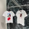 GUCCI 2025 Spring/Summer New Cherry Print Short Sleeve T-Shirt Premium Edition