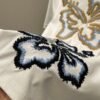 Max Mara 2025 Spring and Summer New Embroidered Flower Short Sleeve T-shirt Premium