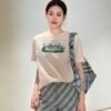 Burberry 2025 Spring/Summer New Printed Short Sleeve T-shirt with Daisy Print on Chest Premium 100% cotton