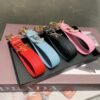 Prada keychain official website triangle brand pendant leather ring keychain car bag accessories