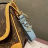 Prada keychain official website triangle brand pendant leather ring keychain car bag accessories