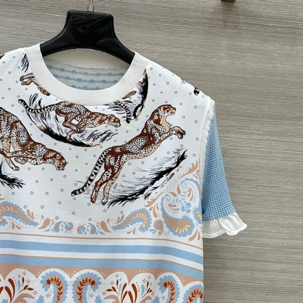 Hermès 2025 Summer New T-shirt Tiger Pattern Premium Edition