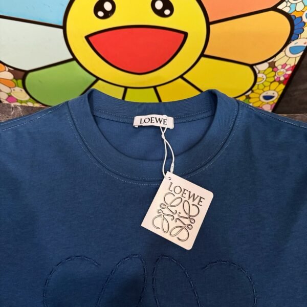 Loewe logo embroidered round neck short sleeves