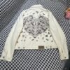 DIOR 2025 Spring/Summer new lapel heart butterfly embroidered denim jacket