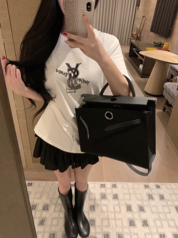 YSL cotton embroidered T-shirt