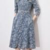 Valentino Metal Button Waist Dress