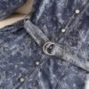 Valentino Metal Button Waist Dress