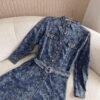 Valentino Metal Button Waist Dress