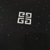 GIVENCHY full-print rhinestone and burnt flower small logo round neck short-sleeved