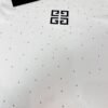 GIVENCHY full-print rhinestone and burnt flower small logo round neck short-sleeved