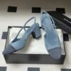 CHANEL Denim Sling-back Sandals Premium version