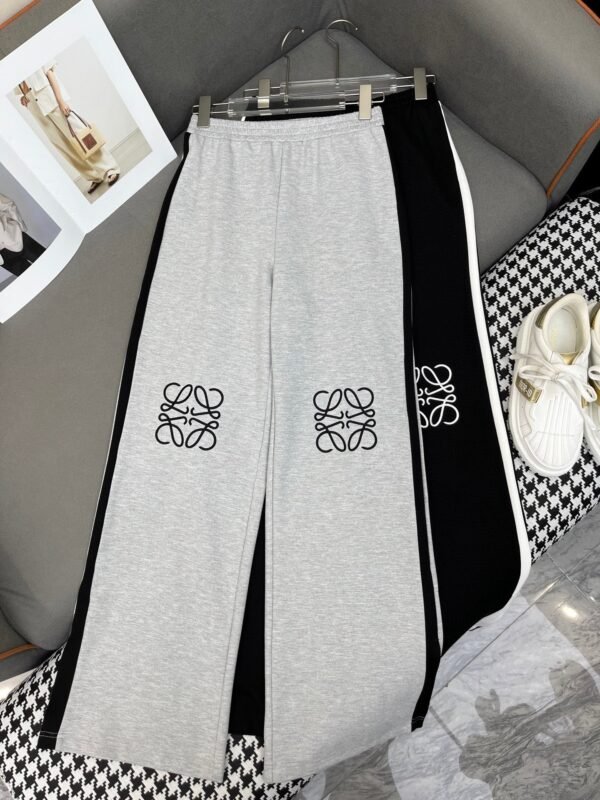 Loewe 2025 new contrast color T-shirt + wide-leg pants suit casual suit