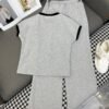 Loewe 2025 new contrast color T-shirt + wide-leg pants suit casual suit
