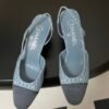 CHANEL Denim Sling-back Sandals Premium version