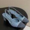CHANEL Denim Sling-back Sandals Premium version