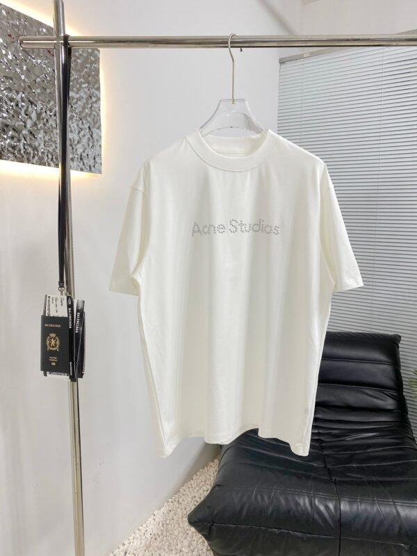 Acne Studios 2025 new short-sleeved T-shirt 260g cotton T-shirt