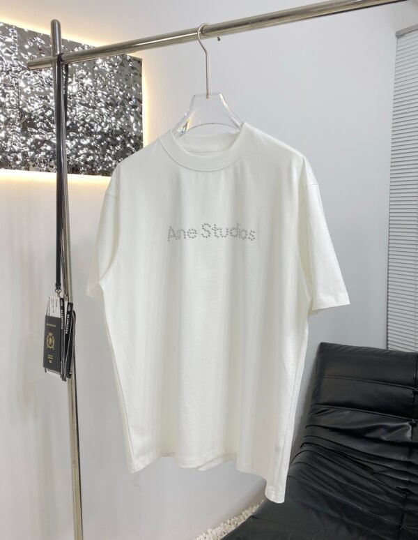 Acne Studios 2025 new short-sleeved T-shirt 260g cotton T-shirt